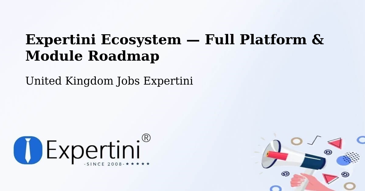 Expertini Ecosystem — Full Platform & Module Roadmap – Crick